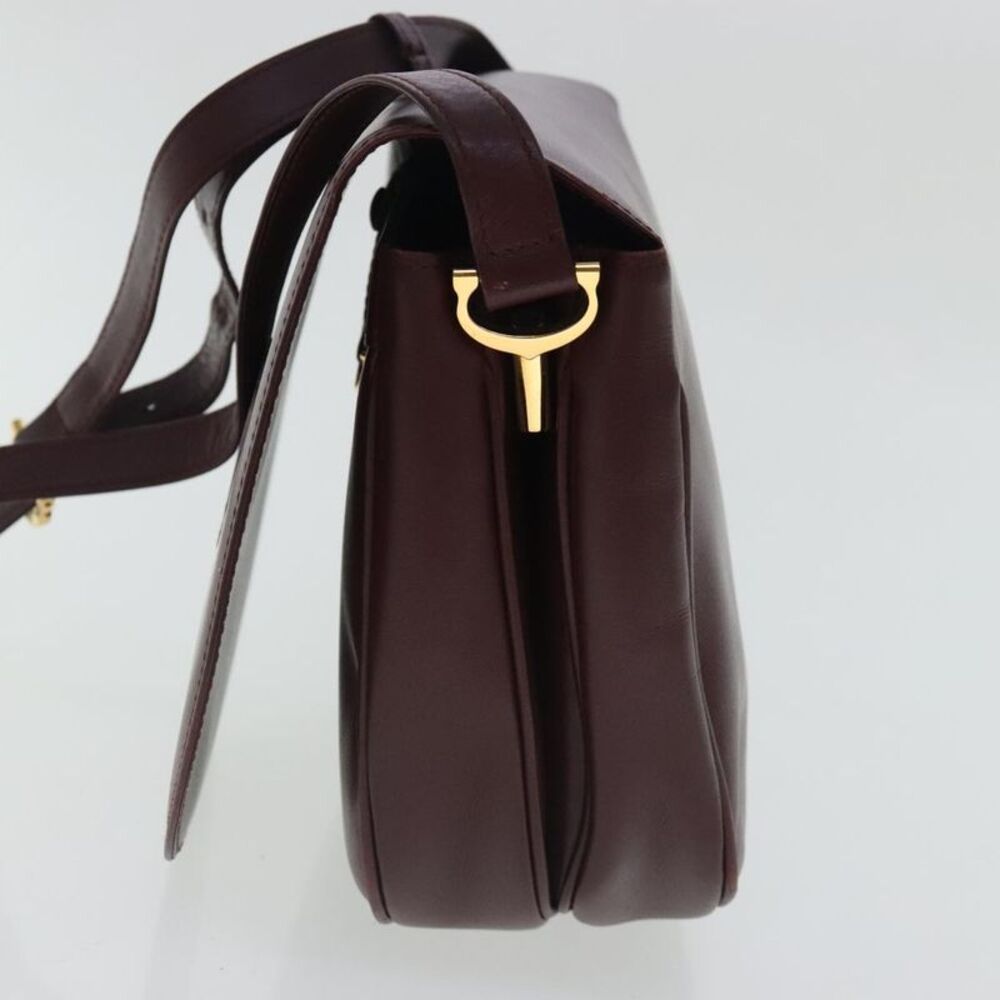Cartier Must De Cartier Burgundy Leather Shoulder Bag (Pre-Owned) - Picture 4 of 16